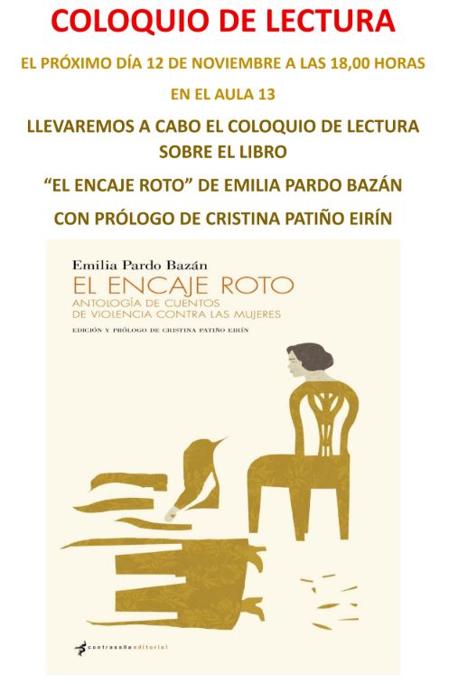 «El encaje roto»: coloquio de lectura